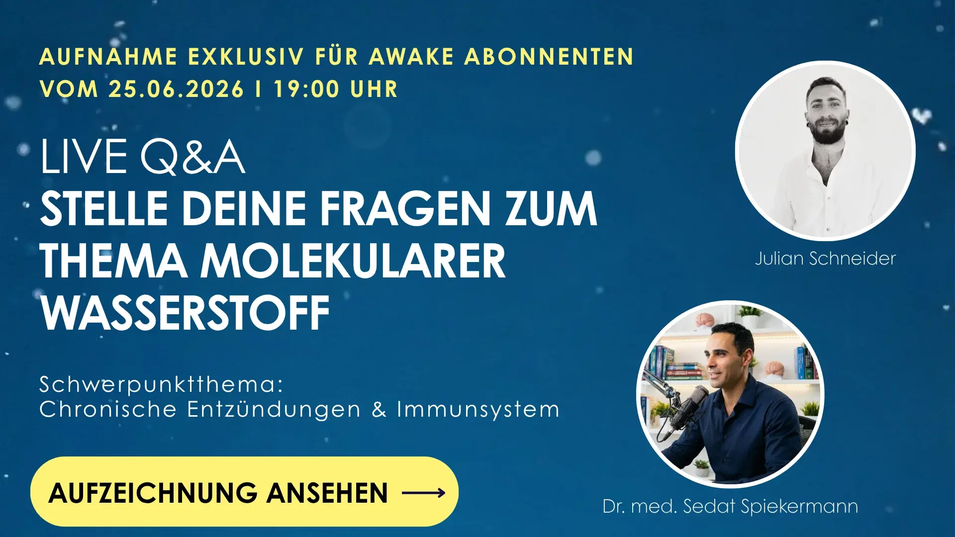 Live Q&A Abend mit Dr. med. Spiekermann – Aufzeichnung