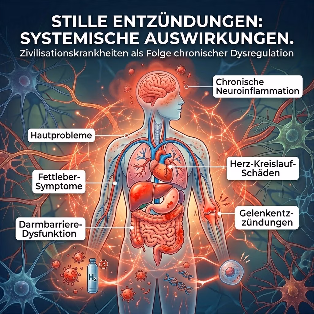 Stille Entzündungen: Der Auslöser vieler Zivilisationskrankheiten