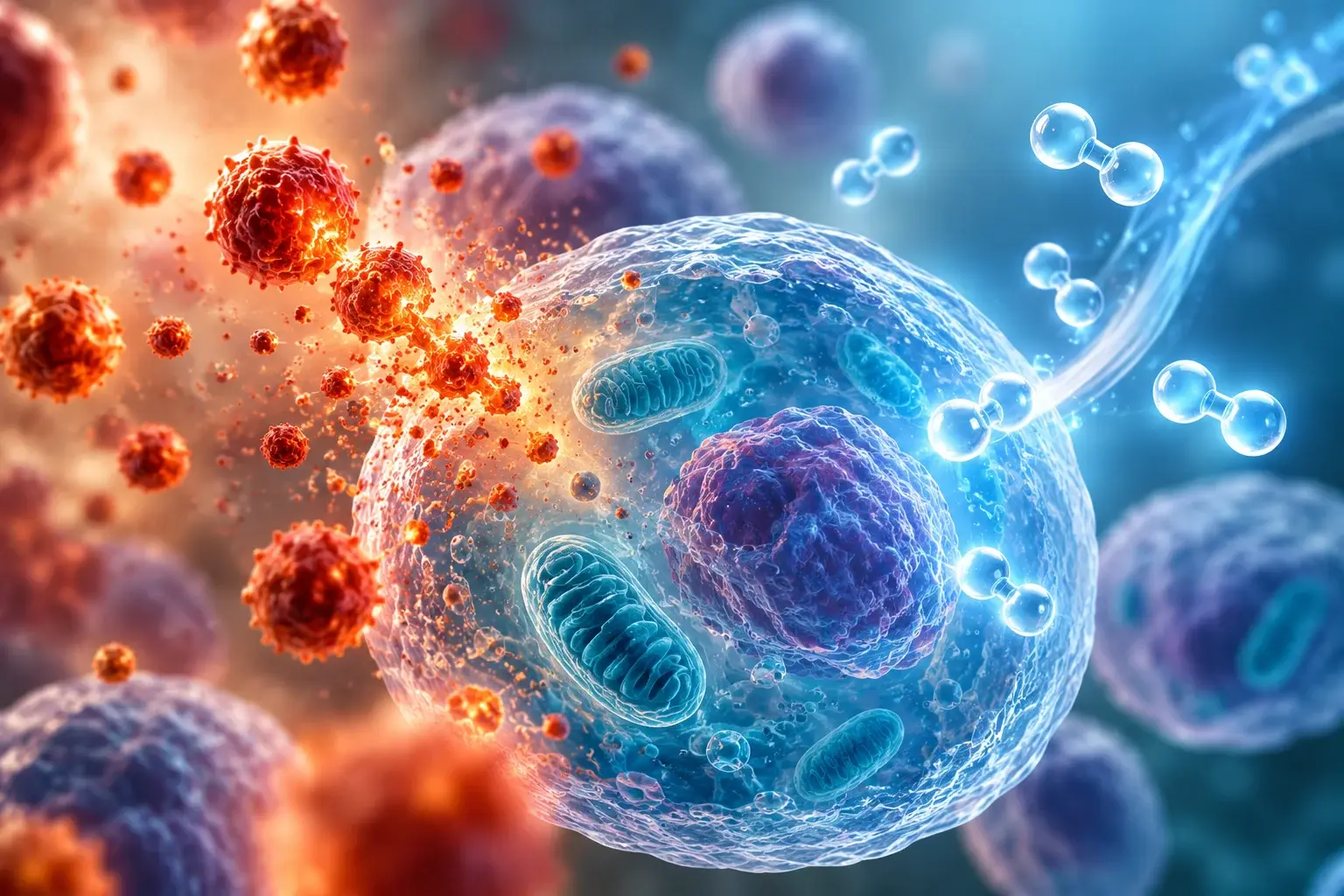 Oxidativer Stress: Wie freie Radikale unsere Zellen beeinflussen