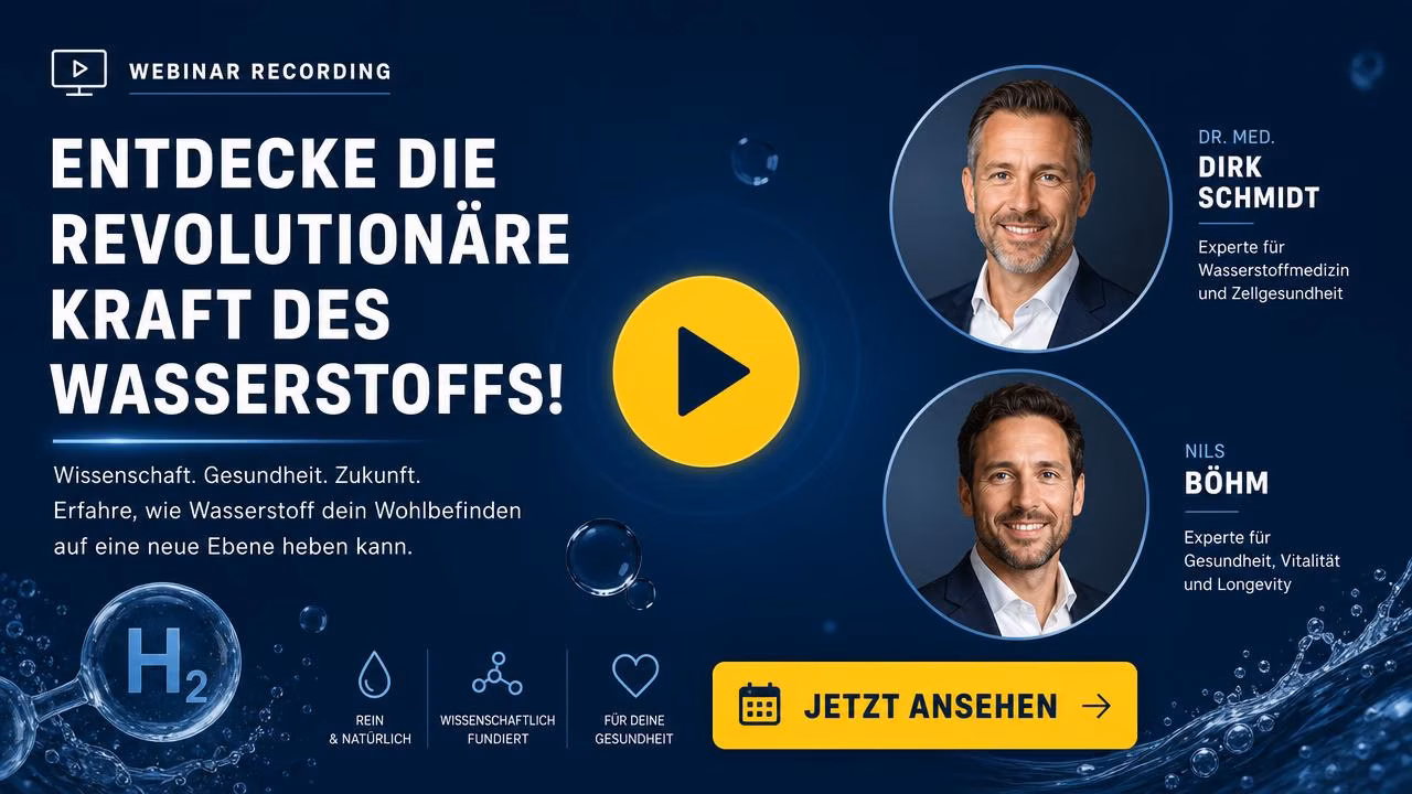 Wasserstoff – der geheime Schlüssel zu mehr Zellenergie? Aufzeichnung mit Christian Wenzel, Marvin Alberg & Dr. med. Sedat Spiekermann