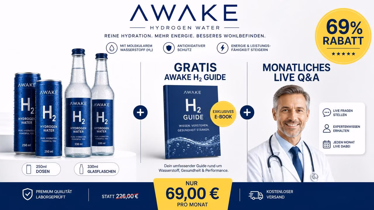 AWAKE Angebot mit 69% Rabatt – Rabattcode WENZEL