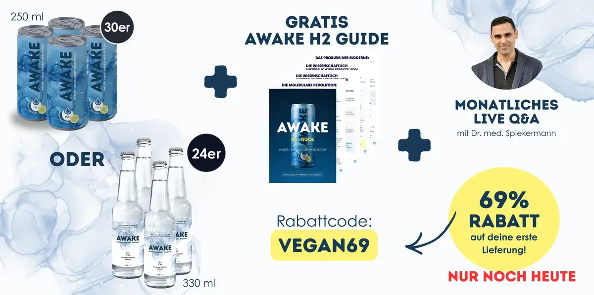 AWAKE Angebot mit 69% Rabatt – Rabattcode VEGAN69