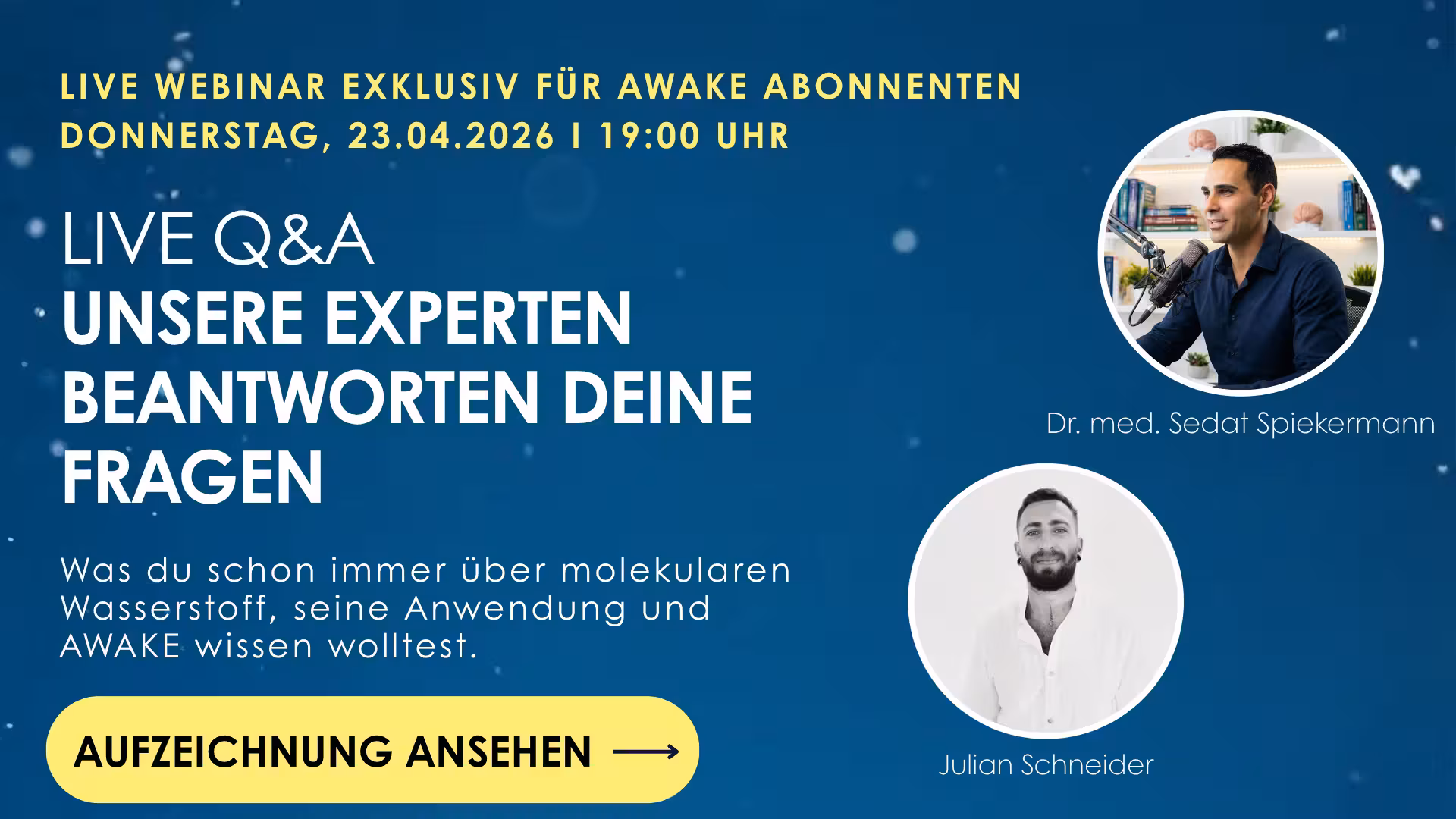 Live Q&A Abend mit Dr. med. Spiekermann – Aufzeichnung