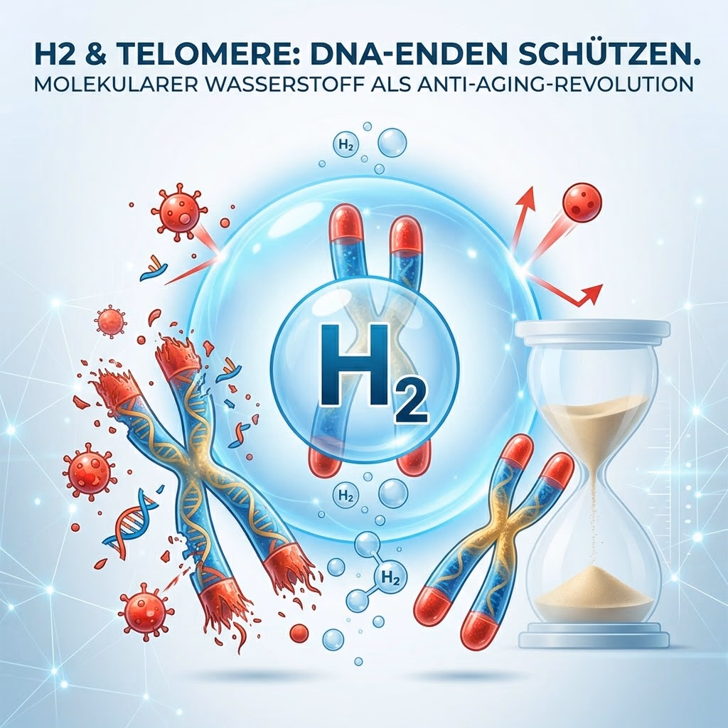 Telomere und DNA – molekularer Wasserstoff und Zellalterung