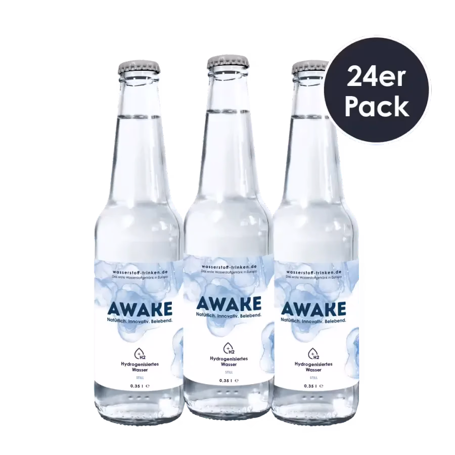 AWAKE Wasserstoffwasser Glasflasche